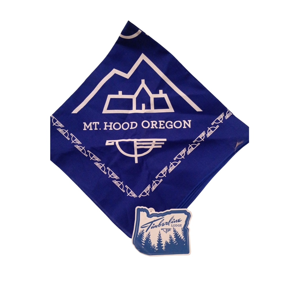 Blue Mt. Hood Oregon Bandana Nwt